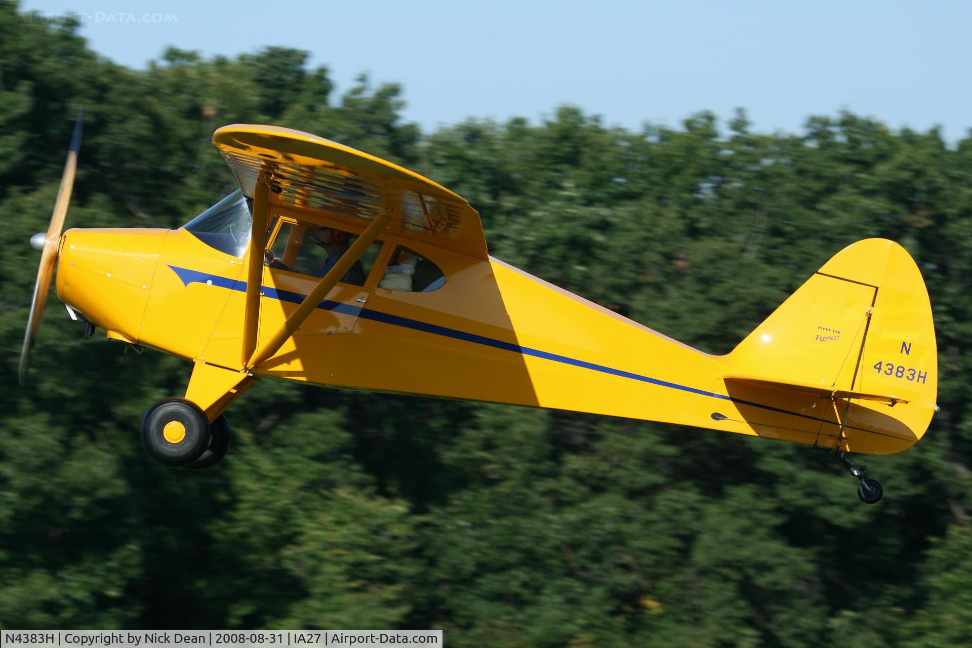 N4383H, 1948 Piper PA-15 Vagabond C/N 15-168, /