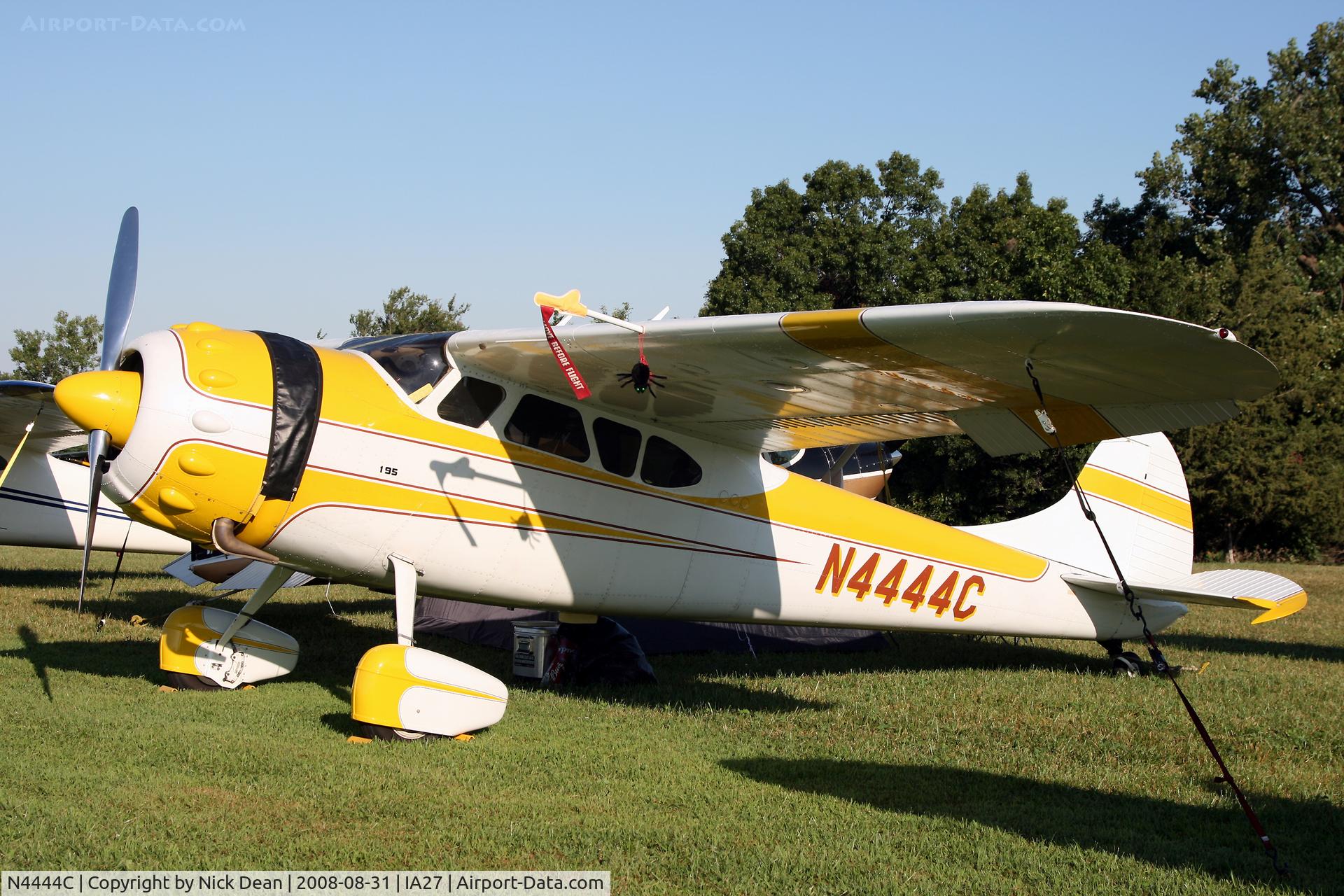 N4444C, 1953 Cessna 190 C/N 16029, /