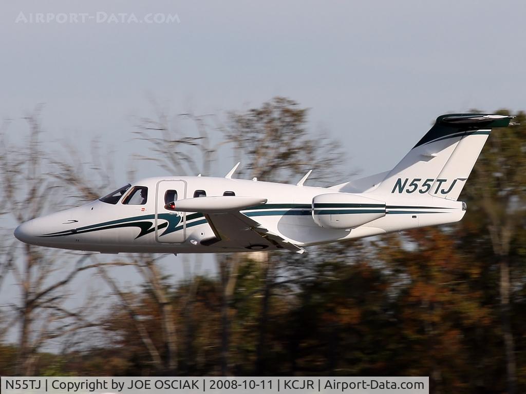 N55TJ, 2008 Eclipse Aviation Corp EA500 C/N 000208, Leaving Culpeper Regional