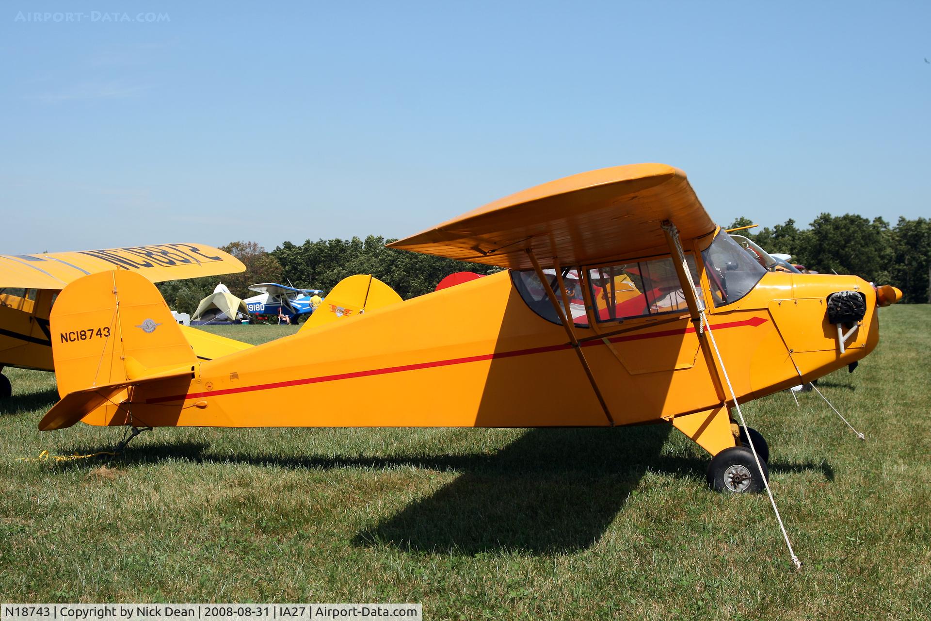 N18743, 1938 Porterfield CP-40 C/N 529, /