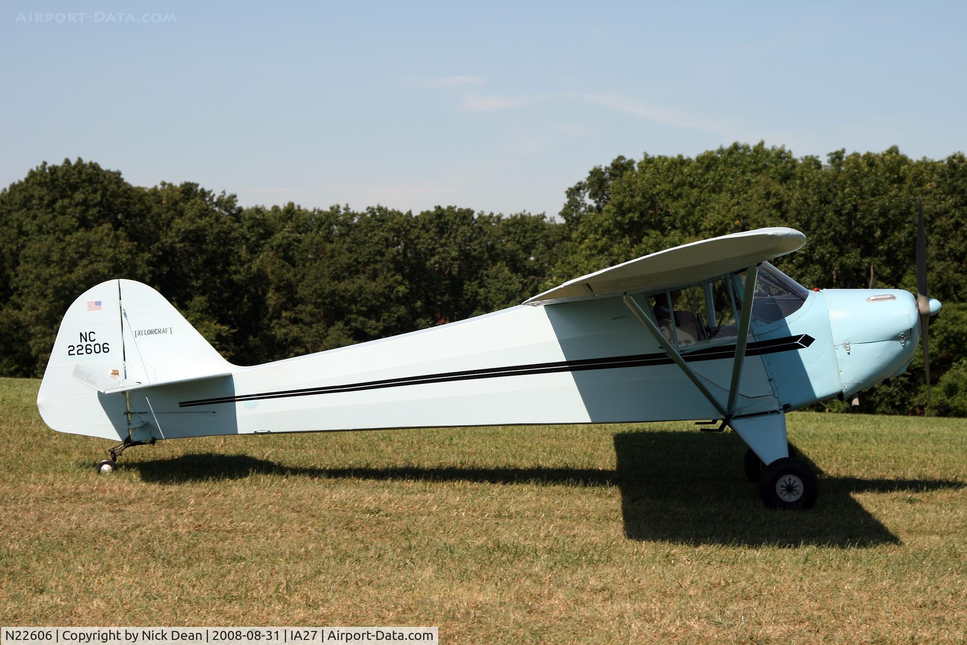 N22606, 1939 Taylorcraft BL C/N 1247, /