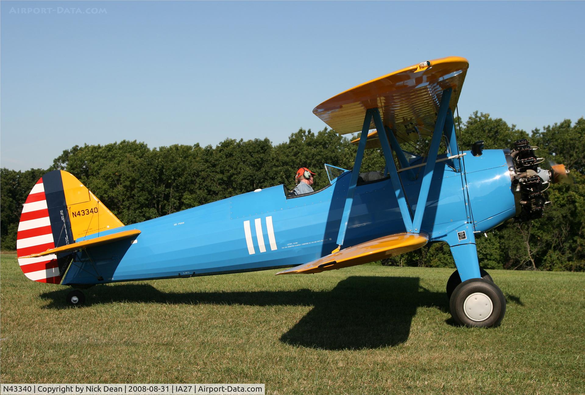 N43340, 1943 Boeing E75 C/N 75-5999, /
