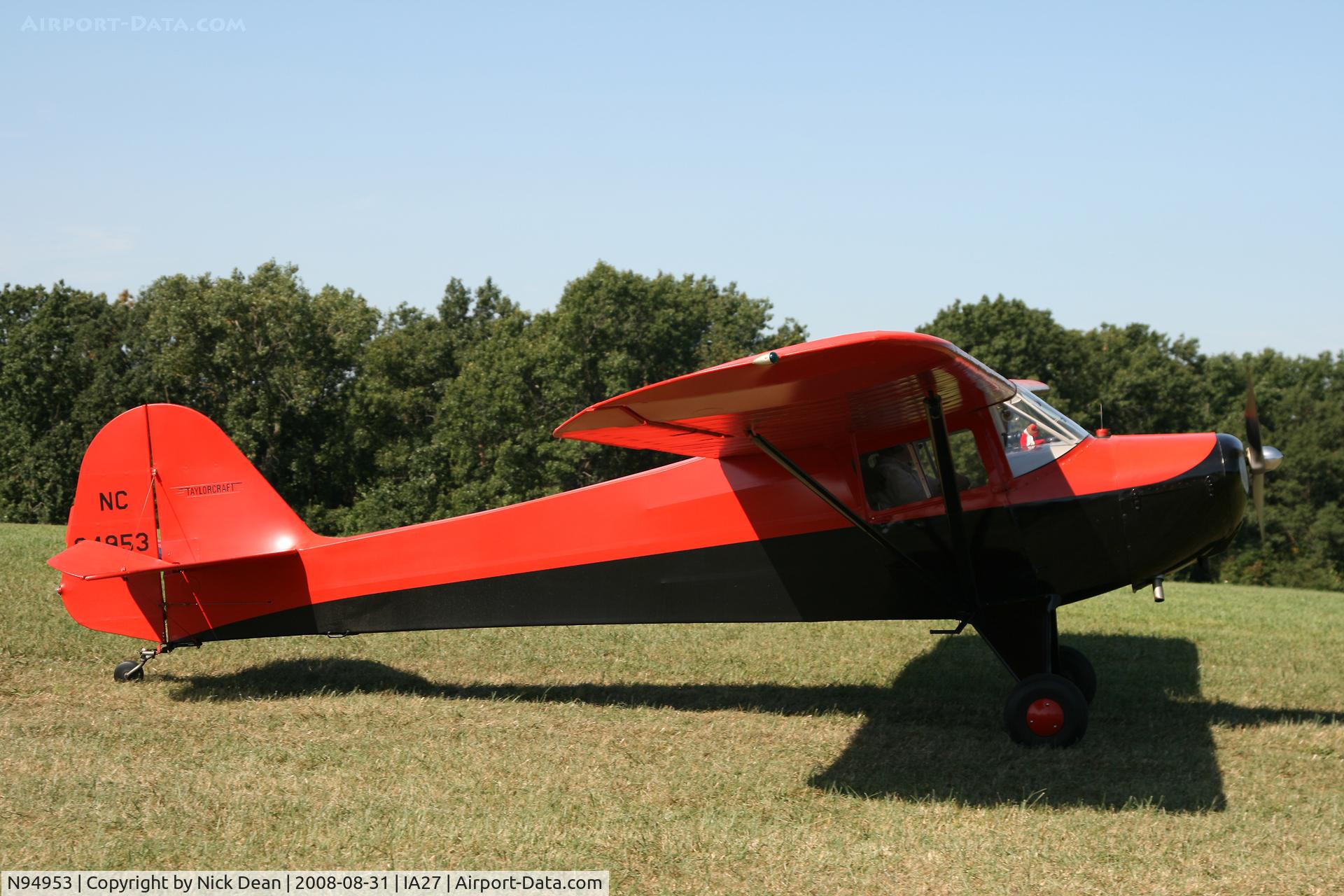 N94953, 1946 Taylorcraft BC12-D C/N 9353, /