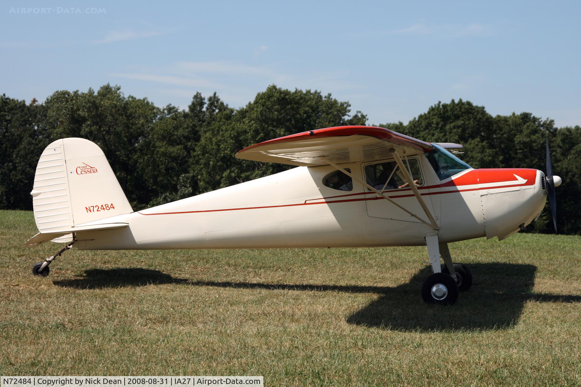 N72484, 1946 Cessna 140 C/N 9652, /
