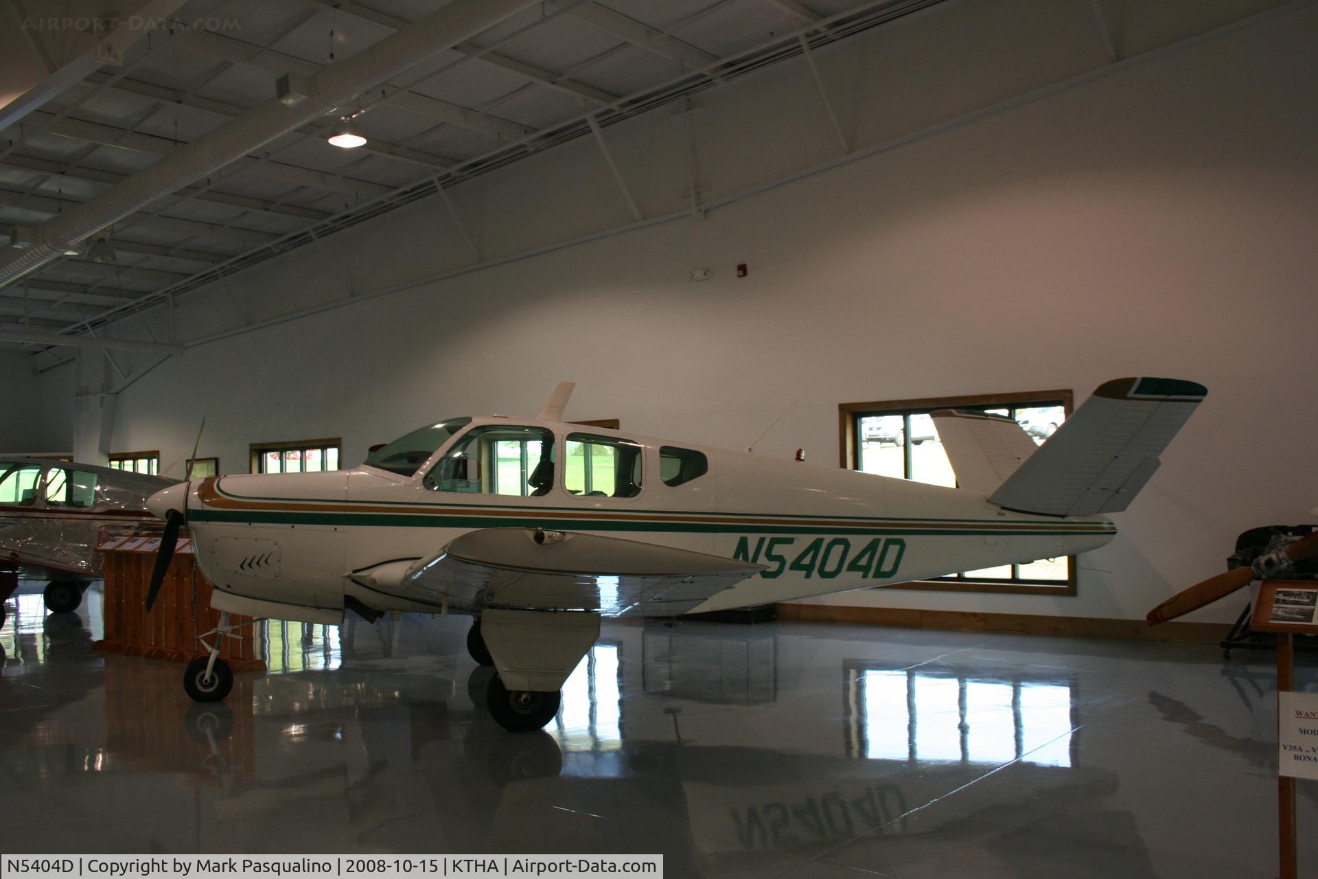 N5404D, 1956 Beech H35 Bonanza C/N D-4887, Beech H35