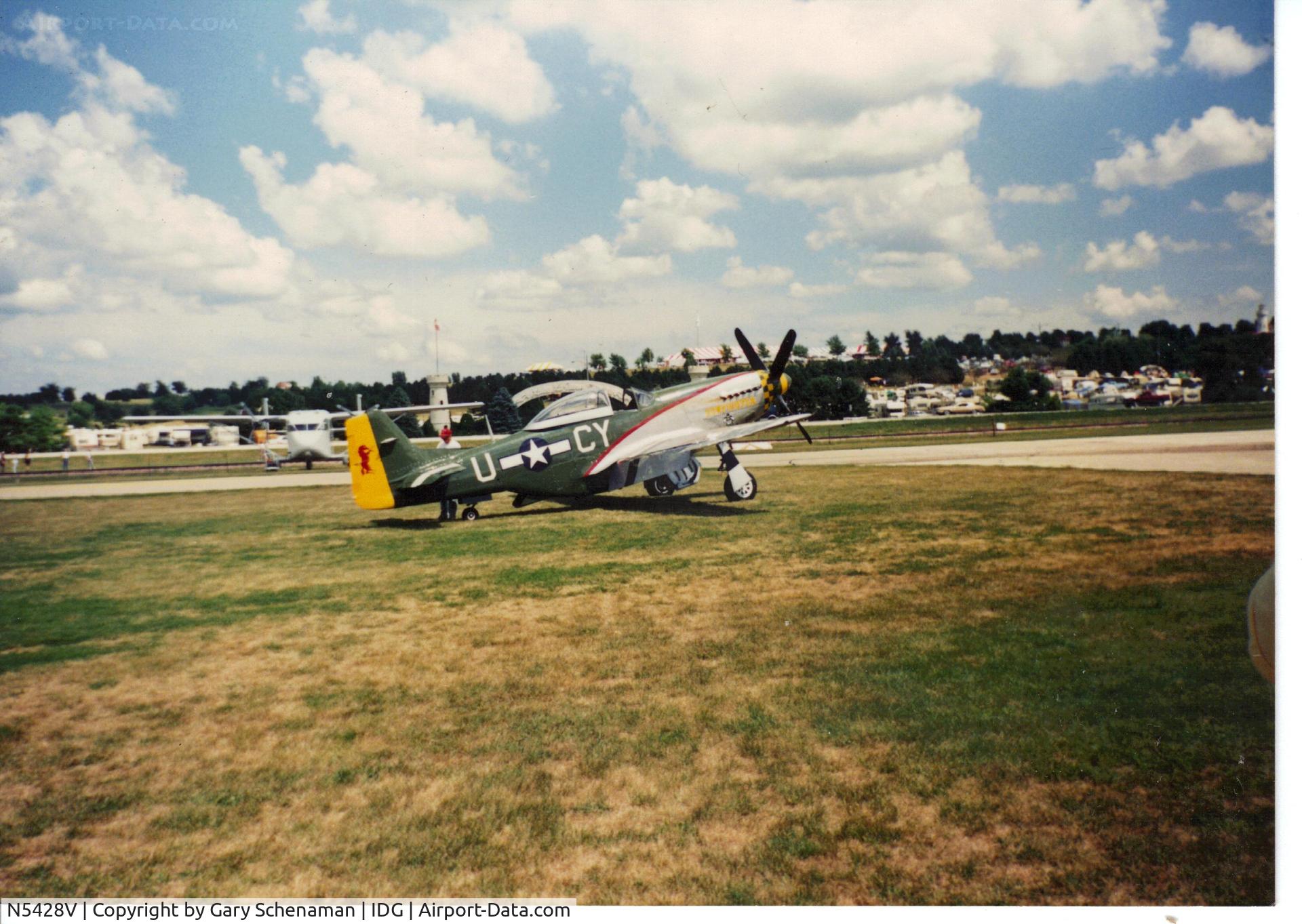 N5428V, 1944 North American P-51D Mustang C/N 122-39723, GUNFIGHTER AT IDA GROVE, IA IN 89