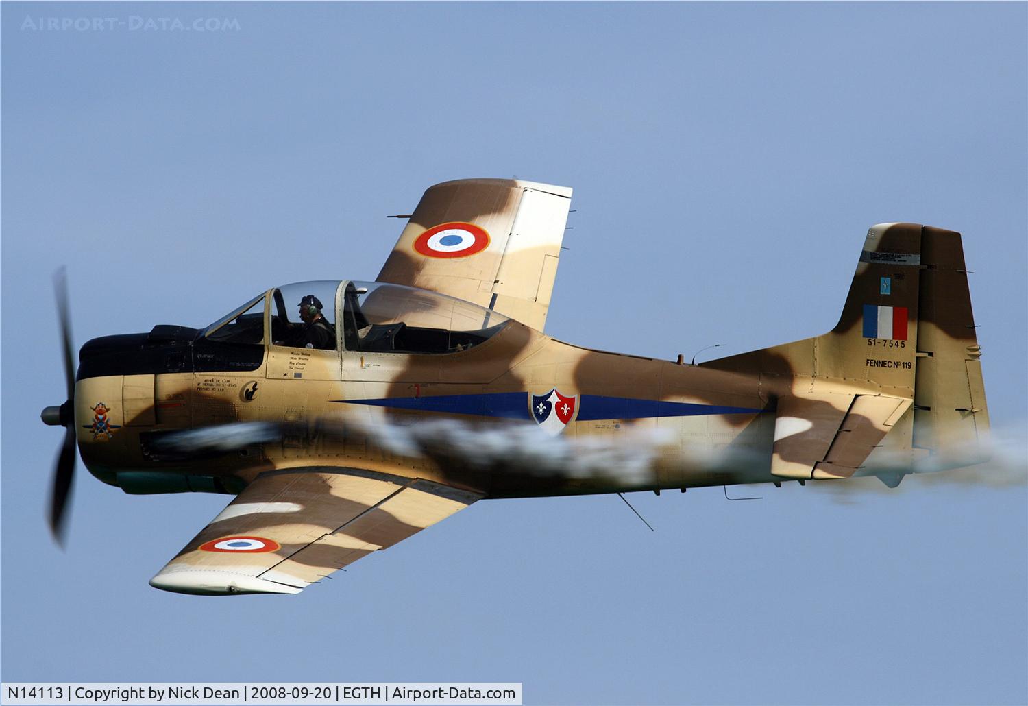 N14113, 1951 North American T-28A Fennec C/N 81-1, Old Warden