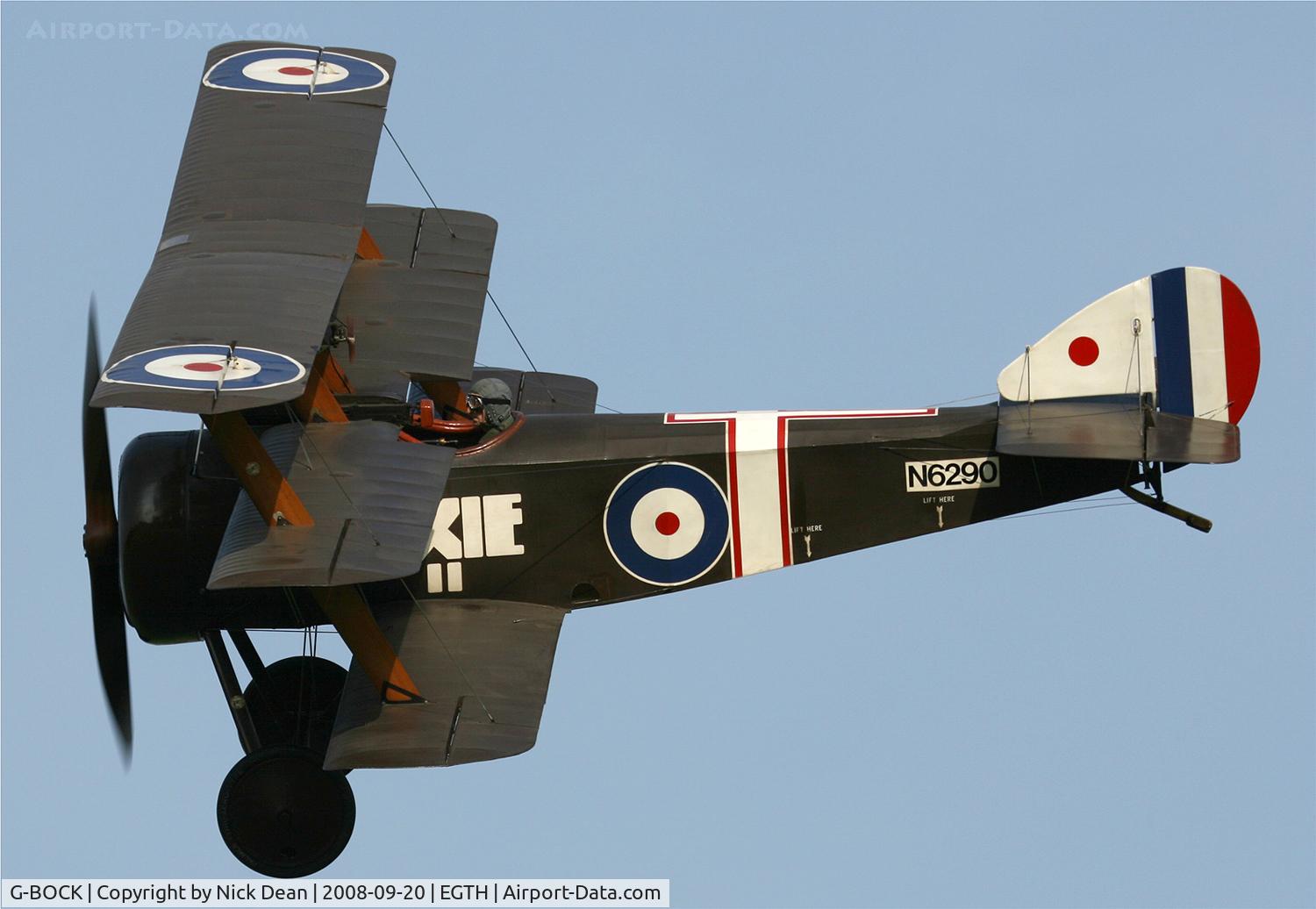 G-BOCK, 1980 Sopwith Triplane Replica C/N NAW-1, Old Warden