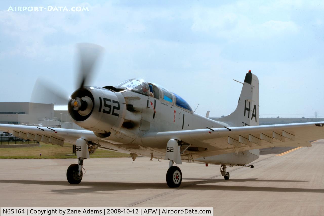 N65164, 1955 Douglas EA-1E Skyraider AD-5W C/N 55-471DH, At the 2008 Alliance Airshow