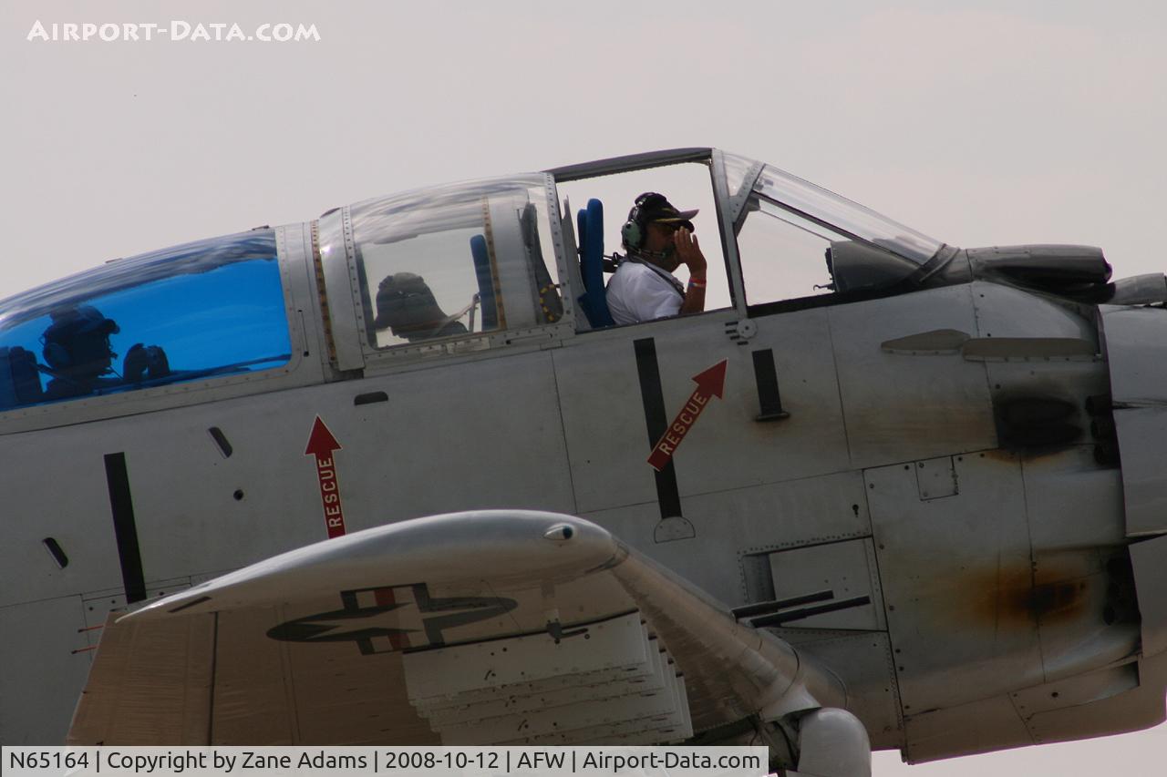N65164, 1955 Douglas EA-1E Skyraider AD-5W C/N 55-471DH, At the 2008 Alliance Airshow