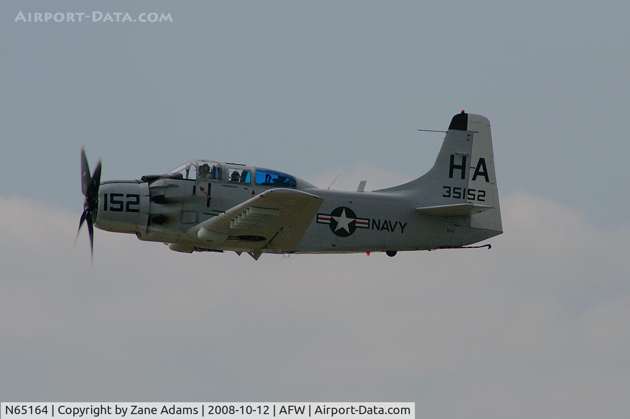 N65164, 1955 Douglas EA-1E Skyraider AD-5W C/N 55-471DH, At the 2008 Alliance Airshow