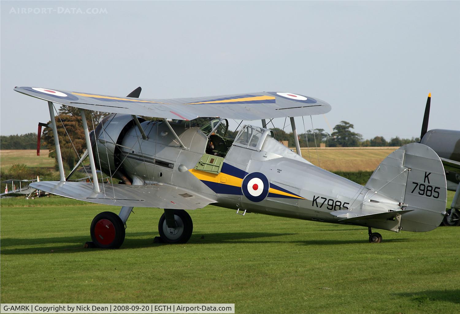 G-AMRK, 1937 Gloster Gladiator Mk1 C/N [L8032], Old Warden