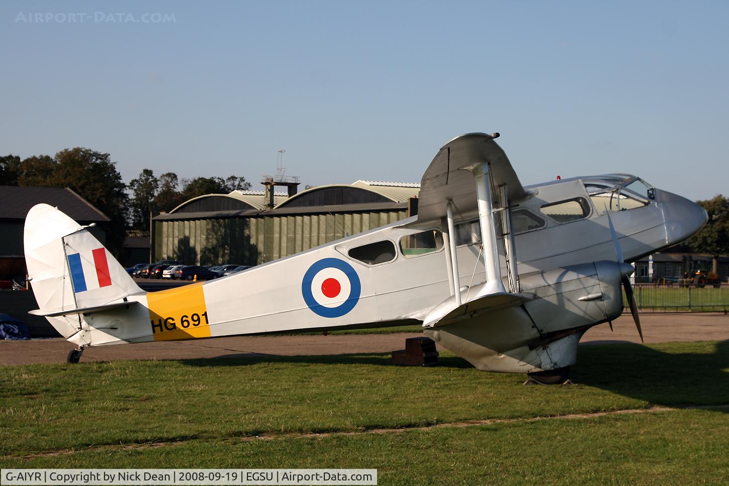 G-AIYR, 1943 De Havilland DH-89A Dominie/Dragon Rapide C/N 6676, /