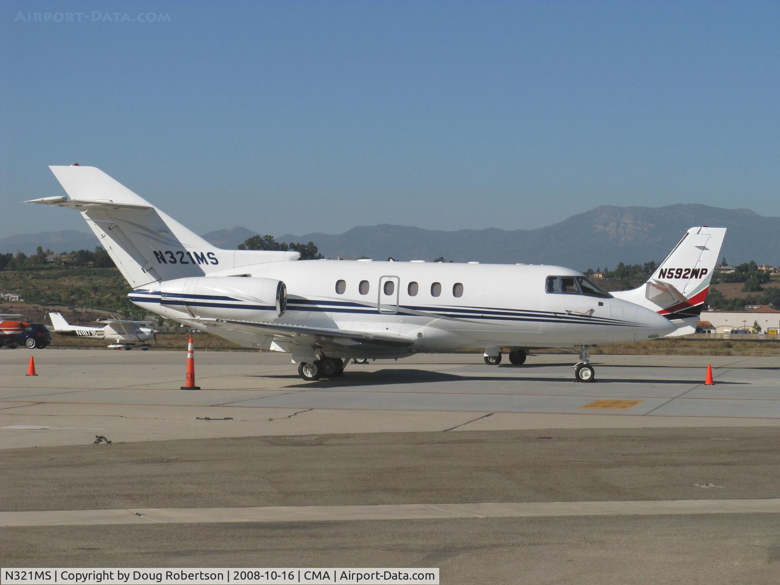 N321MS, 2001 Raytheon Hawker 800XP C/N 258515, 2001 Raytheon HAWKER 800XP extended performance business jet, two Honeywell TFE-731-5BR-1H turbofans 4,660 lb st each