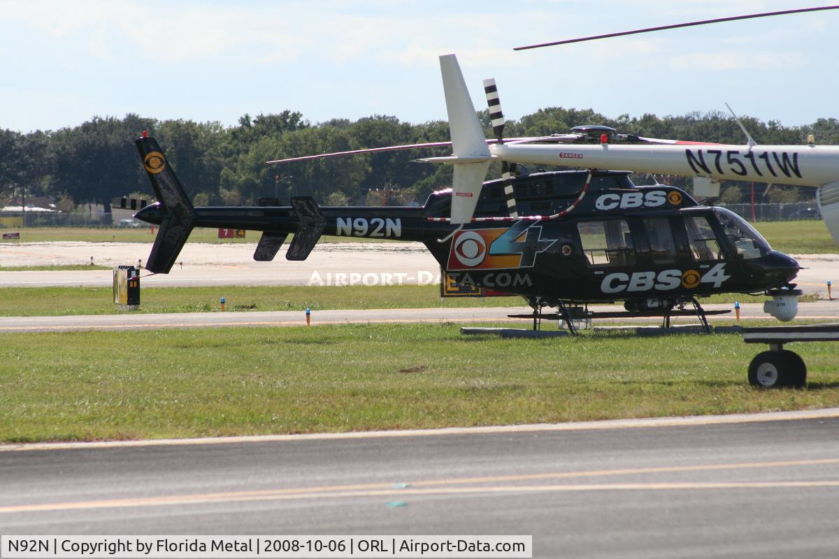 N92N, 1997 Bell 407 C/N 53093, Visitor from South Florida - CBS 4 at NBAA Orlando