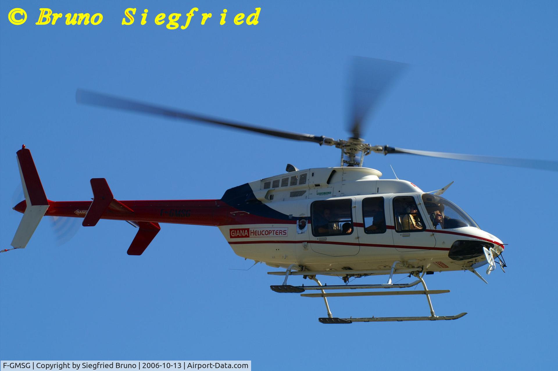 F-GMSG, 1998 Bell 407 C/N 53261, Off Airport Santa Maria Italia