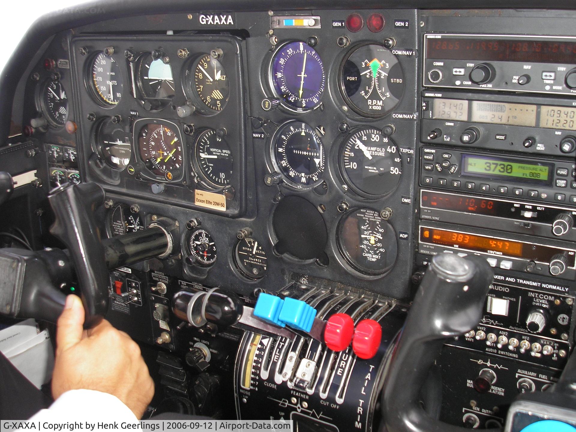 G-XAXA, 1976 Britten-Norman BN-2A-26 Islander C/N 530, Cockpit , Islander , Blue Islands Airlines, Rte Alderney to Guernsey
