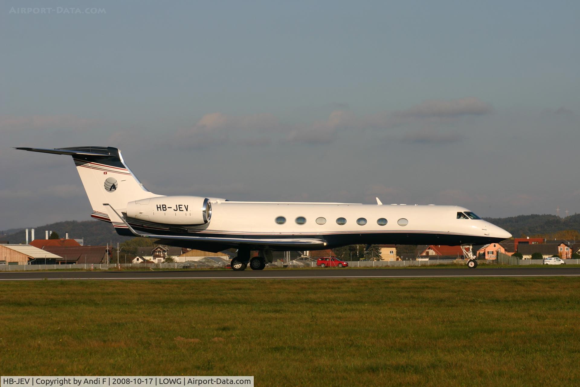 HB-JEV, 2004 Gulfstream Aerospace GV-SP (G550) C/N 5040, -