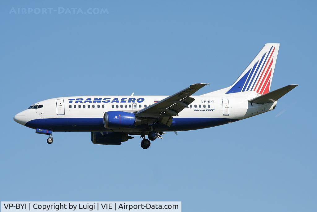 VP-BYI, 1998 Boeing 737-524 C/N 28921, Transaero