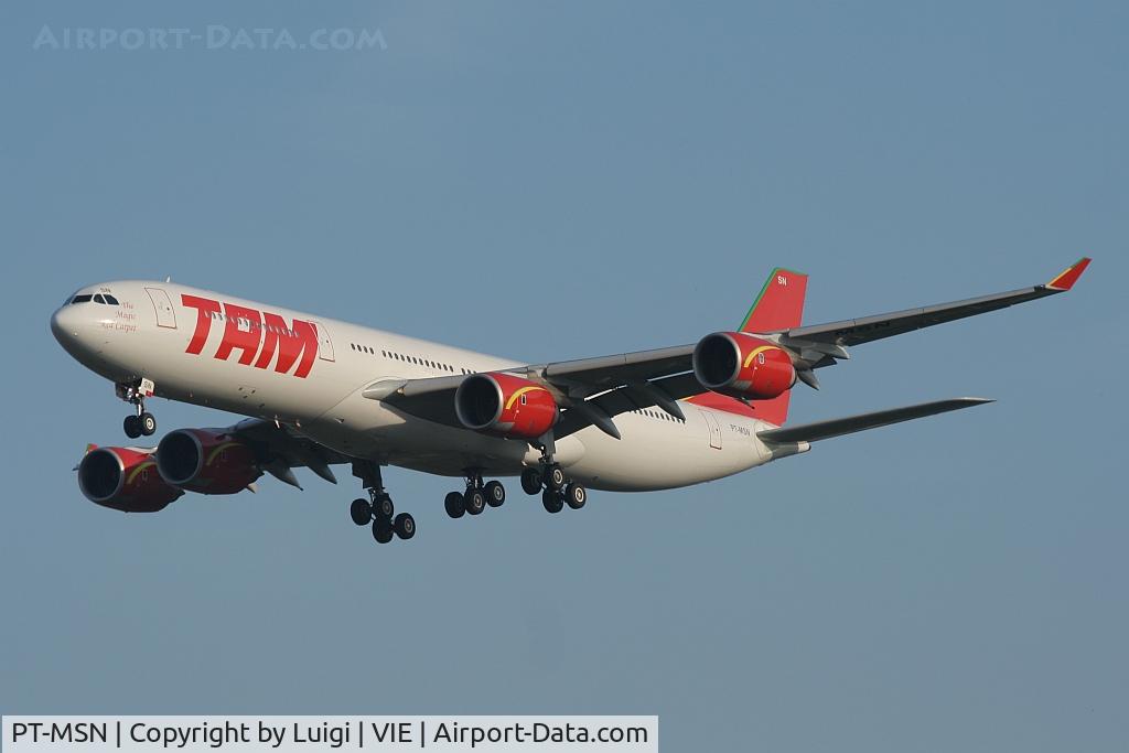 PT-MSN, 2003 Airbus A340-541 C/N 445, TAM