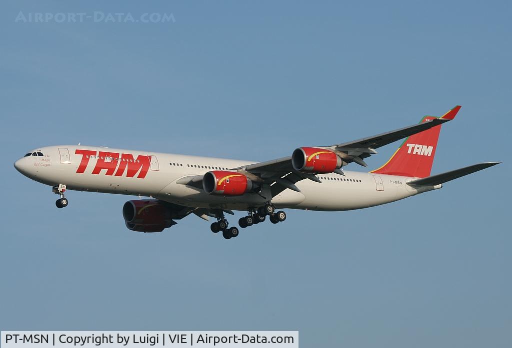 PT-MSN, 2003 Airbus A340-541 C/N 445, TAM