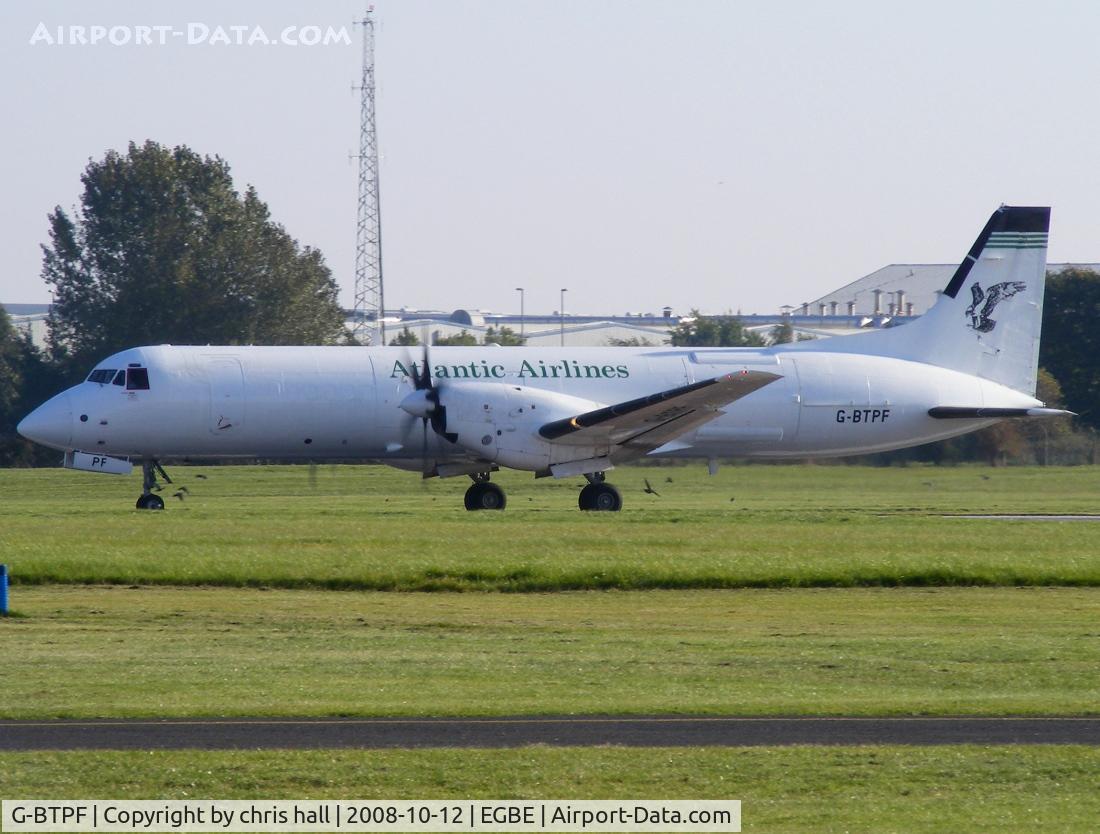 G-BTPF, 1989 British Aerospace ATP(F) C/N 2013, ATLANTIC AIRLINES