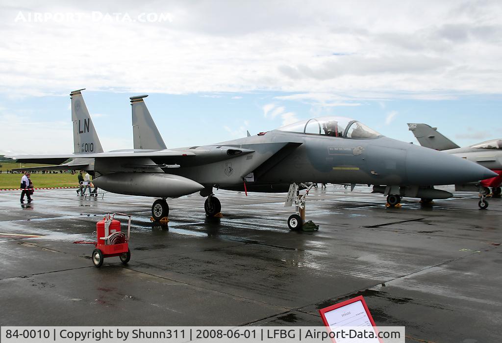 84-0010, 1984 McDonnell Douglas F-15C Eagle C/N 0919/C313, Displayed during LFBG Airshow 2008