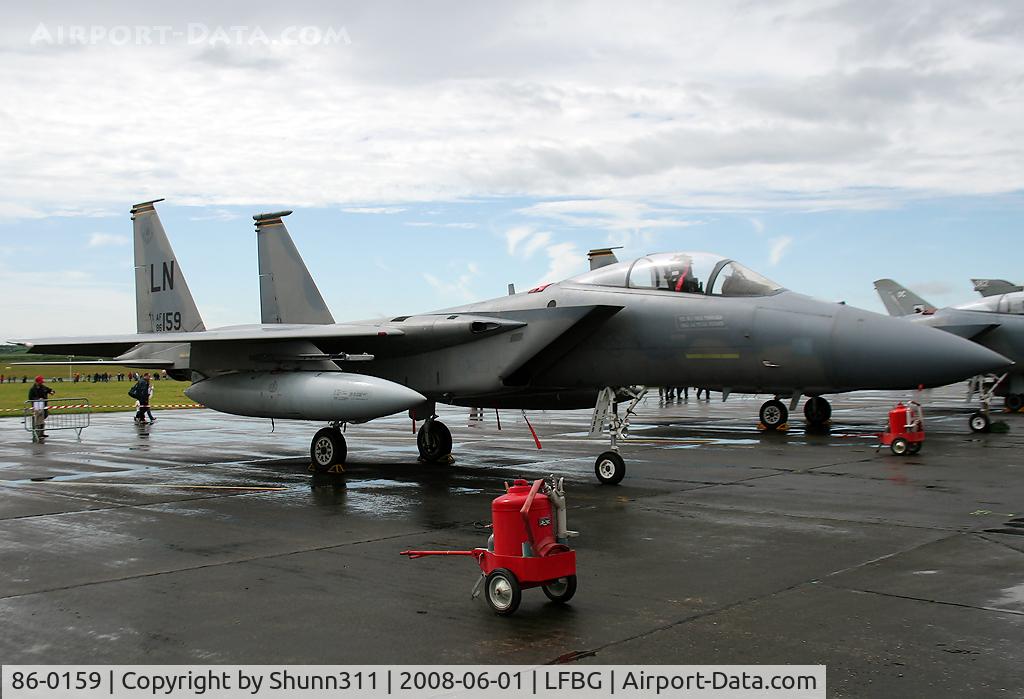 86-0159, 1986 McDonnell Douglas F-15C Eagle C/N 1006/C387, Displayed during LFBG Airshow 2008