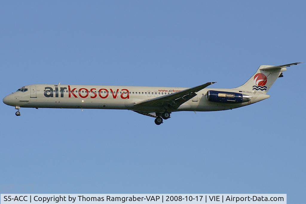 S5-ACC, 1982 McDonnell Douglas MD-82 (DC-9-82) C/N 48095, Air Kosova MDD MD80