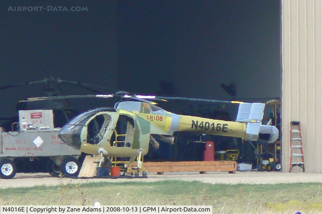 N4016E, 2008 McDonnell Douglas MD-500N C/N LN108, At Grand Prairie Municipal