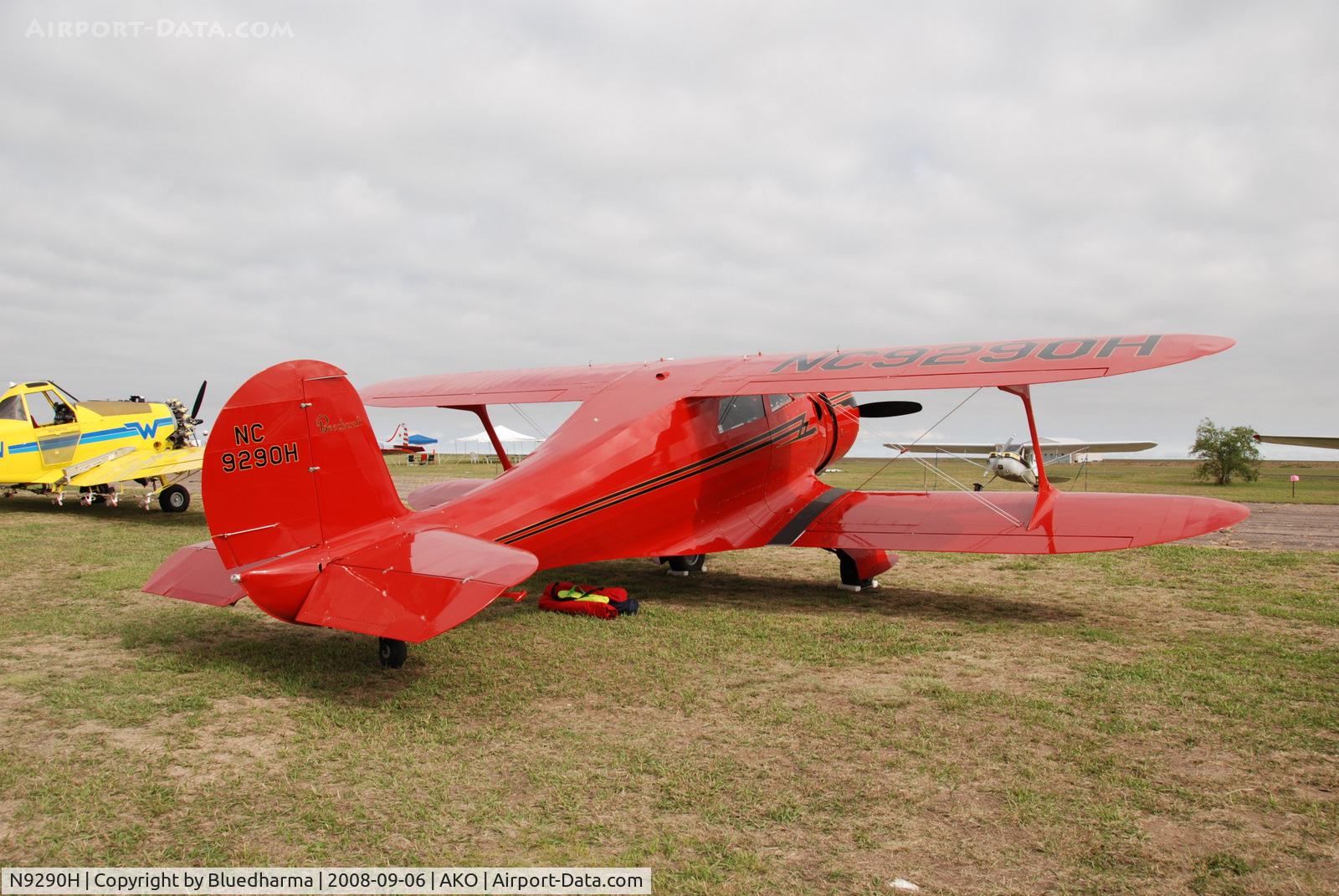 N9290H, 1944 Beech D17S Staggerwing C/N 6726, Parked on display at National Radial Engine Exhibition in Akron, Colorado..