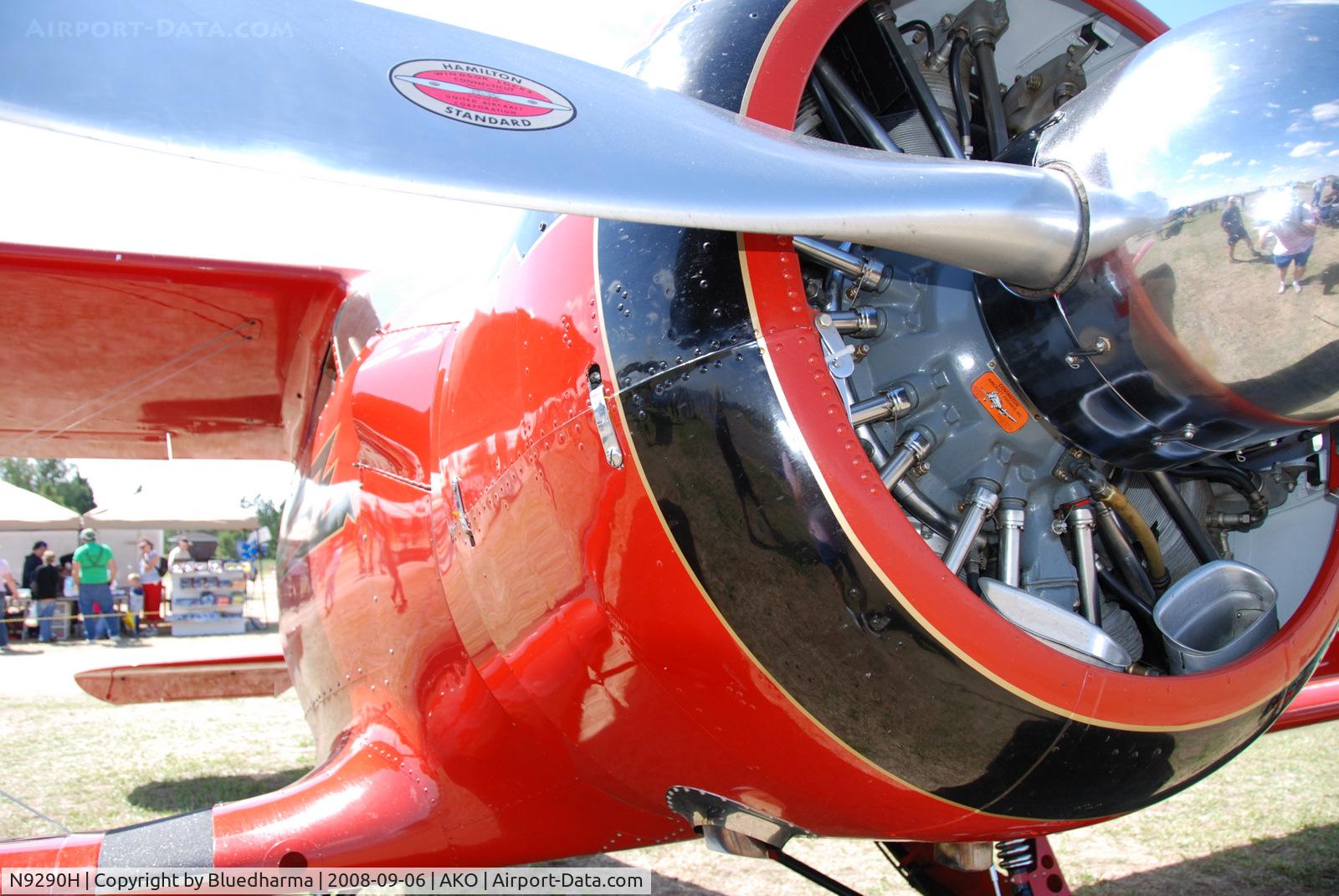 N9290H, 1944 Beech D17S Staggerwing C/N 6726, Parked on display at National Radial Engine Exhibition in Akron, Colorado..