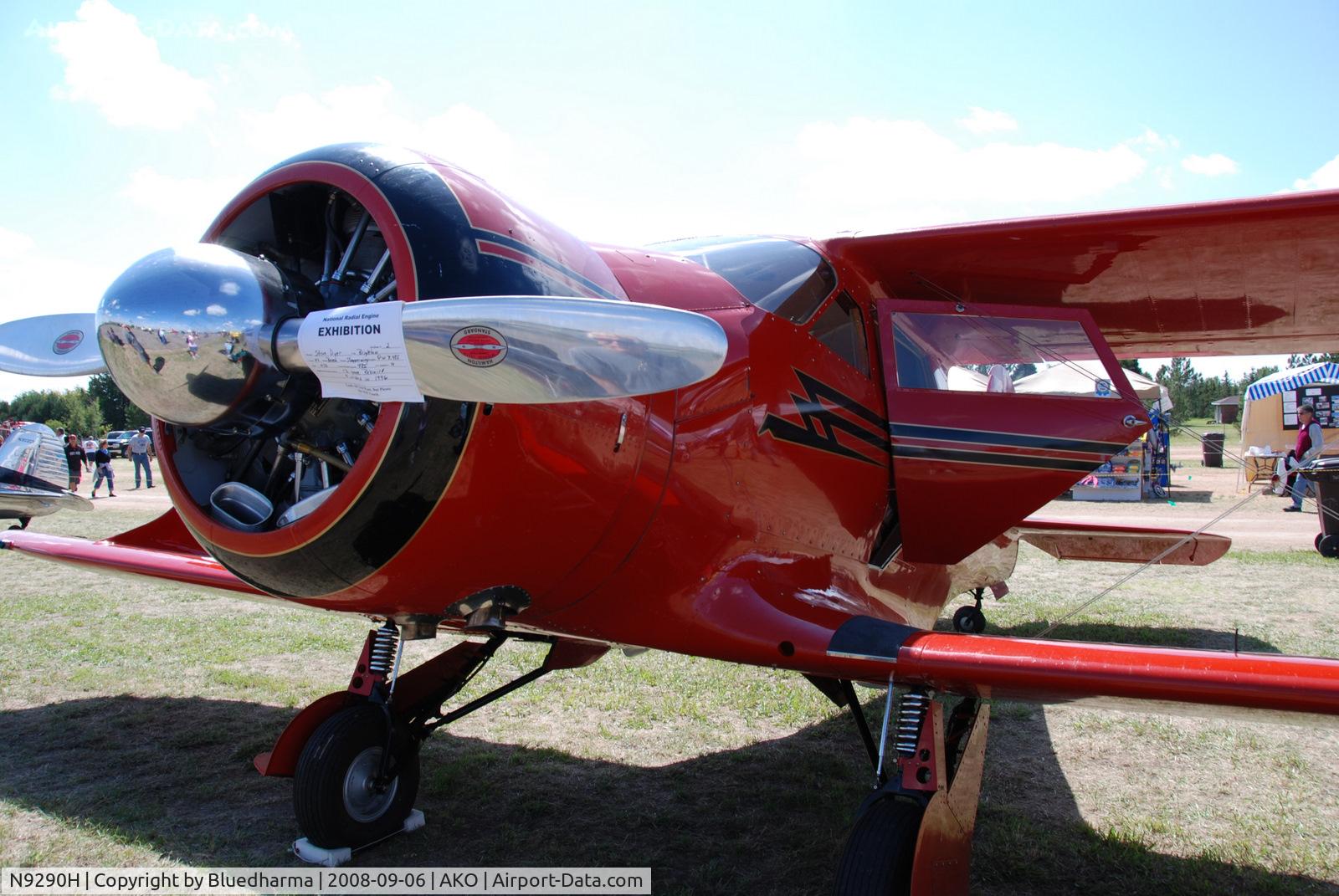 N9290H, 1944 Beech D17S Staggerwing C/N 6726, Parked on display at National Radial Engine Exhibition in Akron, Colorado..
