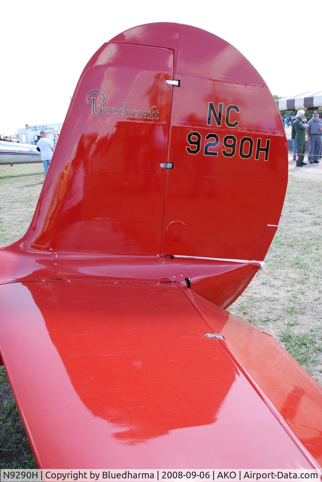 N9290H, 1944 Beech D17S Staggerwing C/N 6726, Parked on display at National Radial Engine Exhibition in Akron, Colorado..