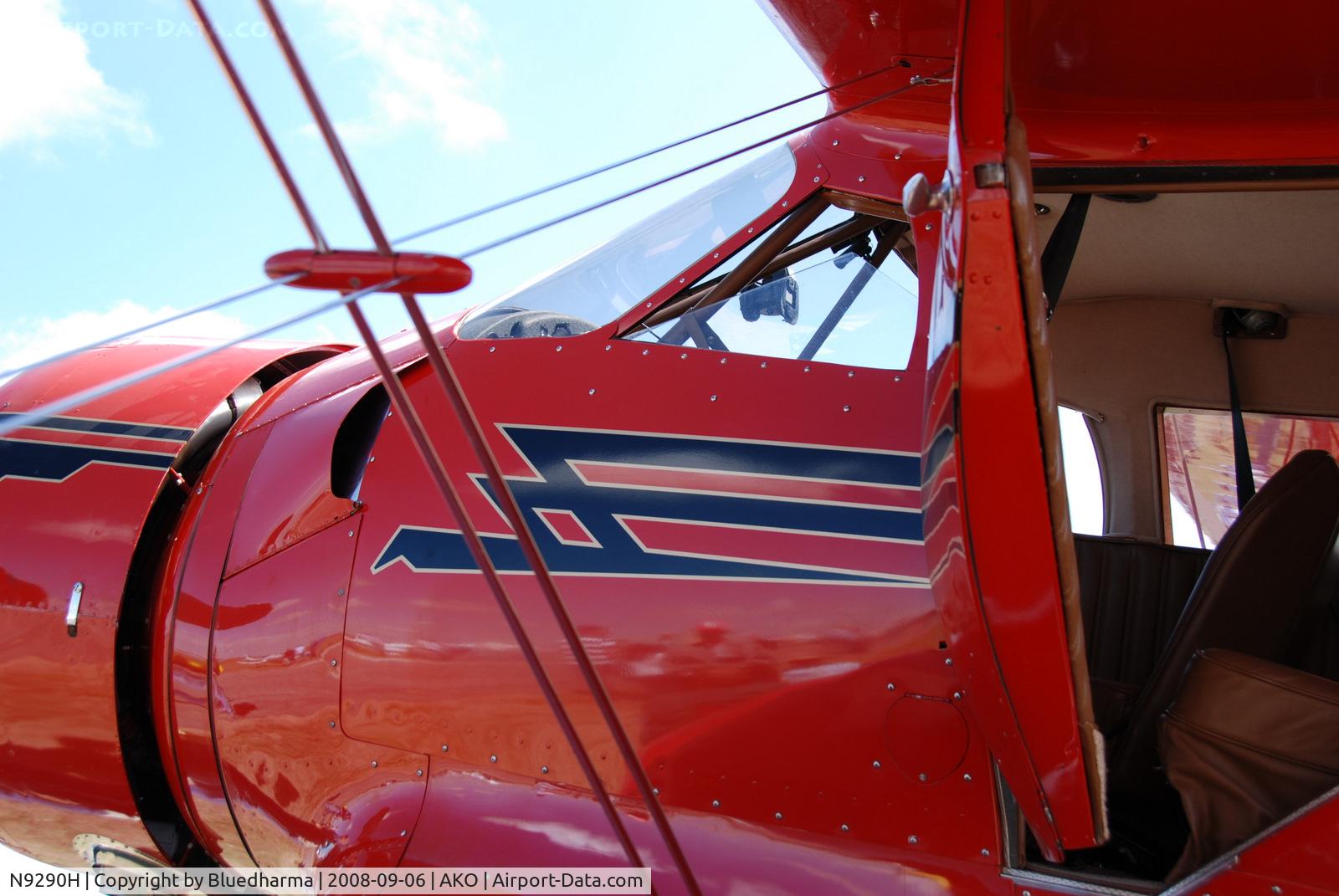 N9290H, 1944 Beech D17S Staggerwing C/N 6726, Parked on display at National Radial Engine Exhibition in Akron, Colorado..