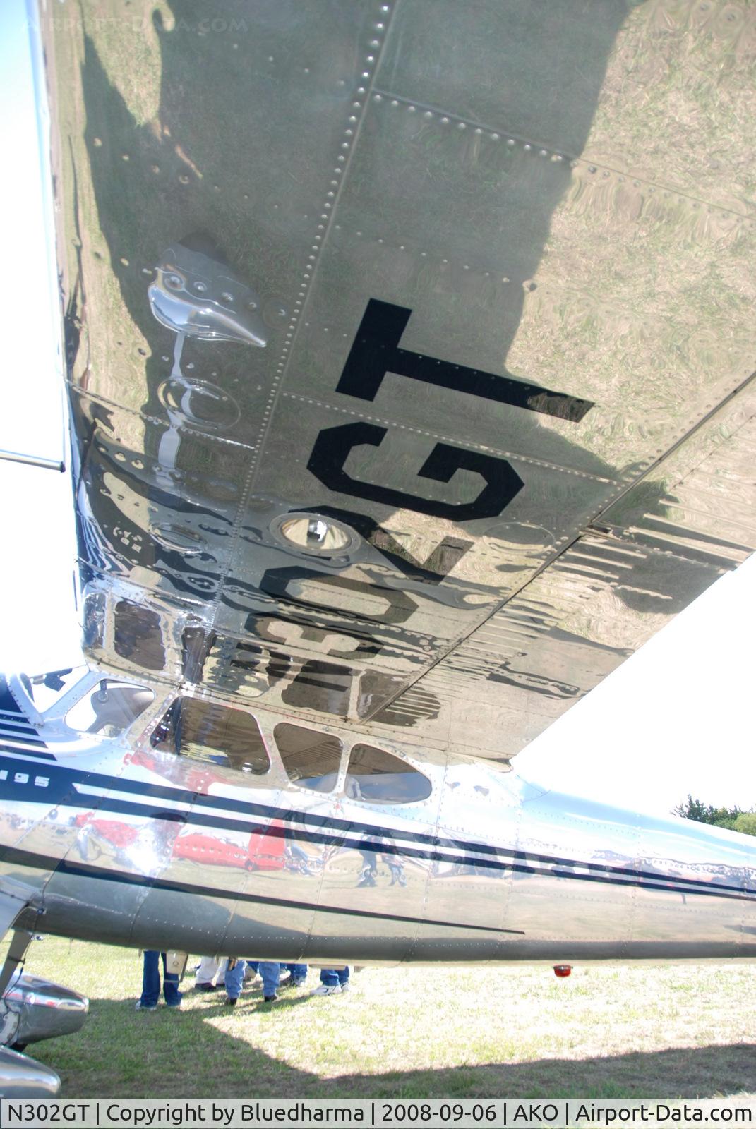 N302GT, 1952 Cessna 195B Businessliner C/N 7910, Parked on display at National Radial Engine Exhibition in Akron, Colorado..