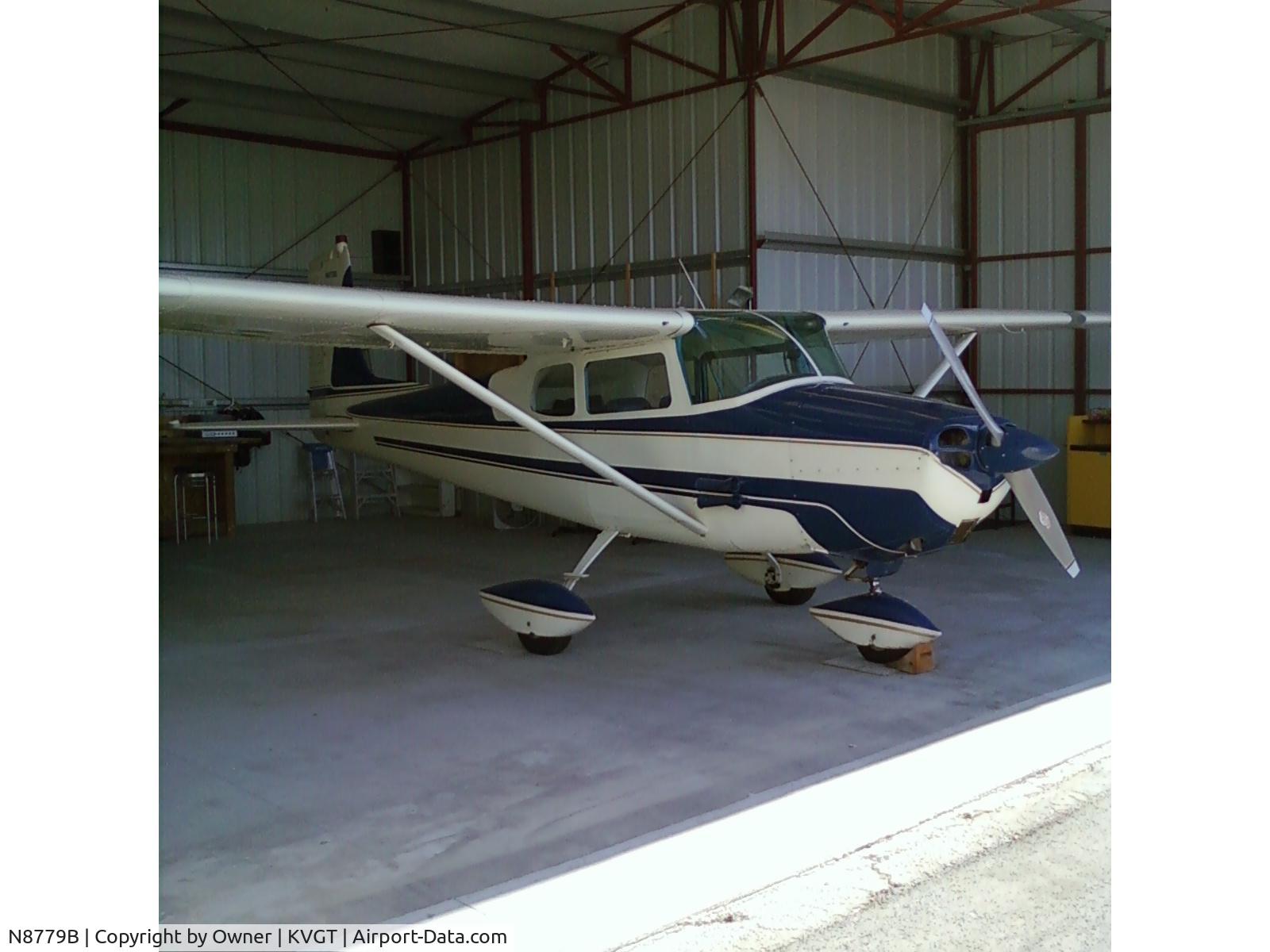 N8779B, 1957 Cessna 172 C/N 36479, At home in it's hanger KVGT