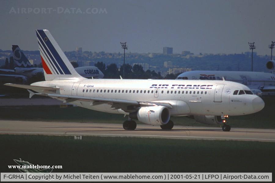 F-GRHA, 1999 Airbus A319-111 C/N 938, Air France