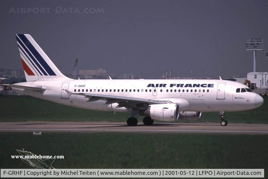 F-GRHF, 1999 Airbus A319-111 C/N 1025, Air France