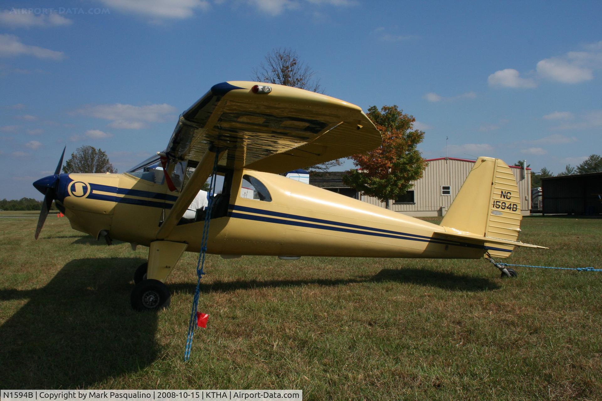 N1594B, 1948 Luscombe 8F Silvaire C/N 6221, Luscombe 8F