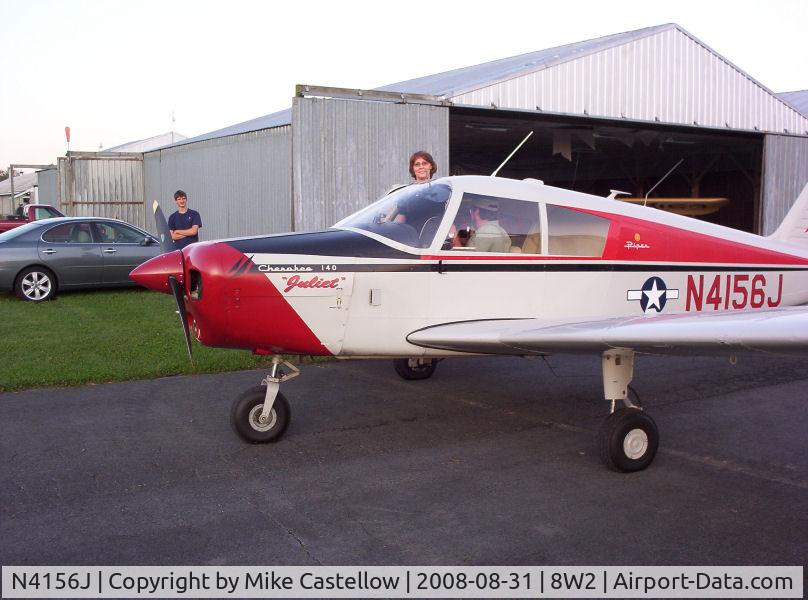 N4156J, 1966 Piper PA-28-140 C/N 28-22483, Getting ready to go