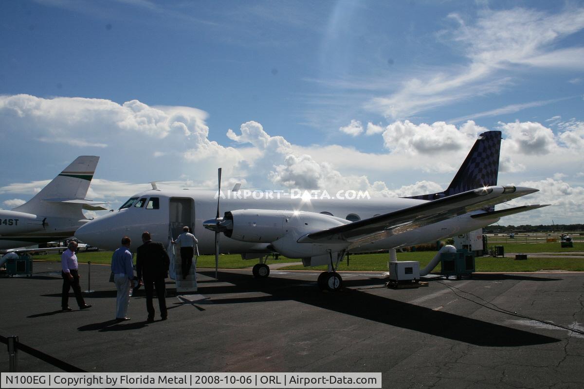 N100EG, 1969 Grumman G-159 Gulfstream 1 C/N 196, Gulfstream 1 at NBAA