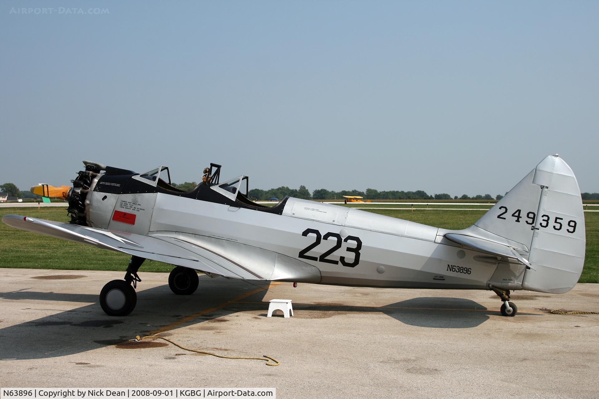 N63896, 1942 Fairchild (Howard) PT-23A Cornell (M-62C) C/N 383HO, /