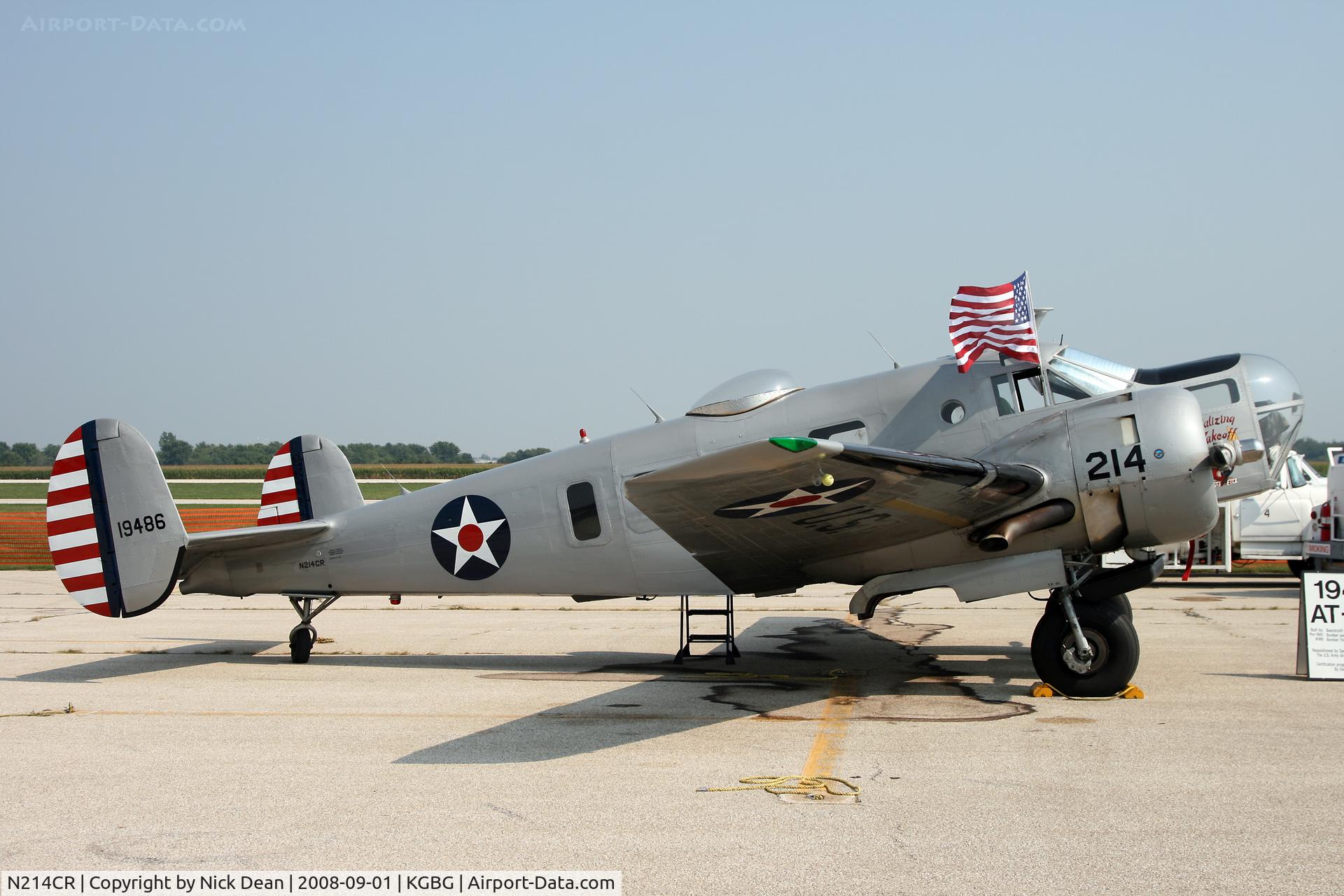 N214CR, 1958 Beech AT-11 Kansan C/N 912, The C/N of this aircraft is 0912