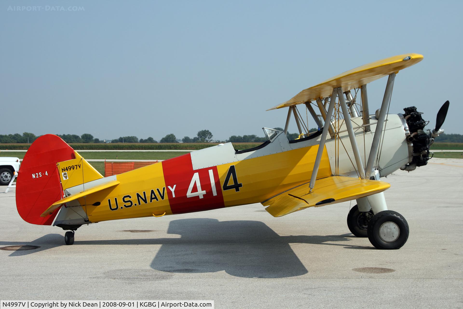 N4997V, 1942 Boeing A75N1(PT17) C/N 75-3423, /