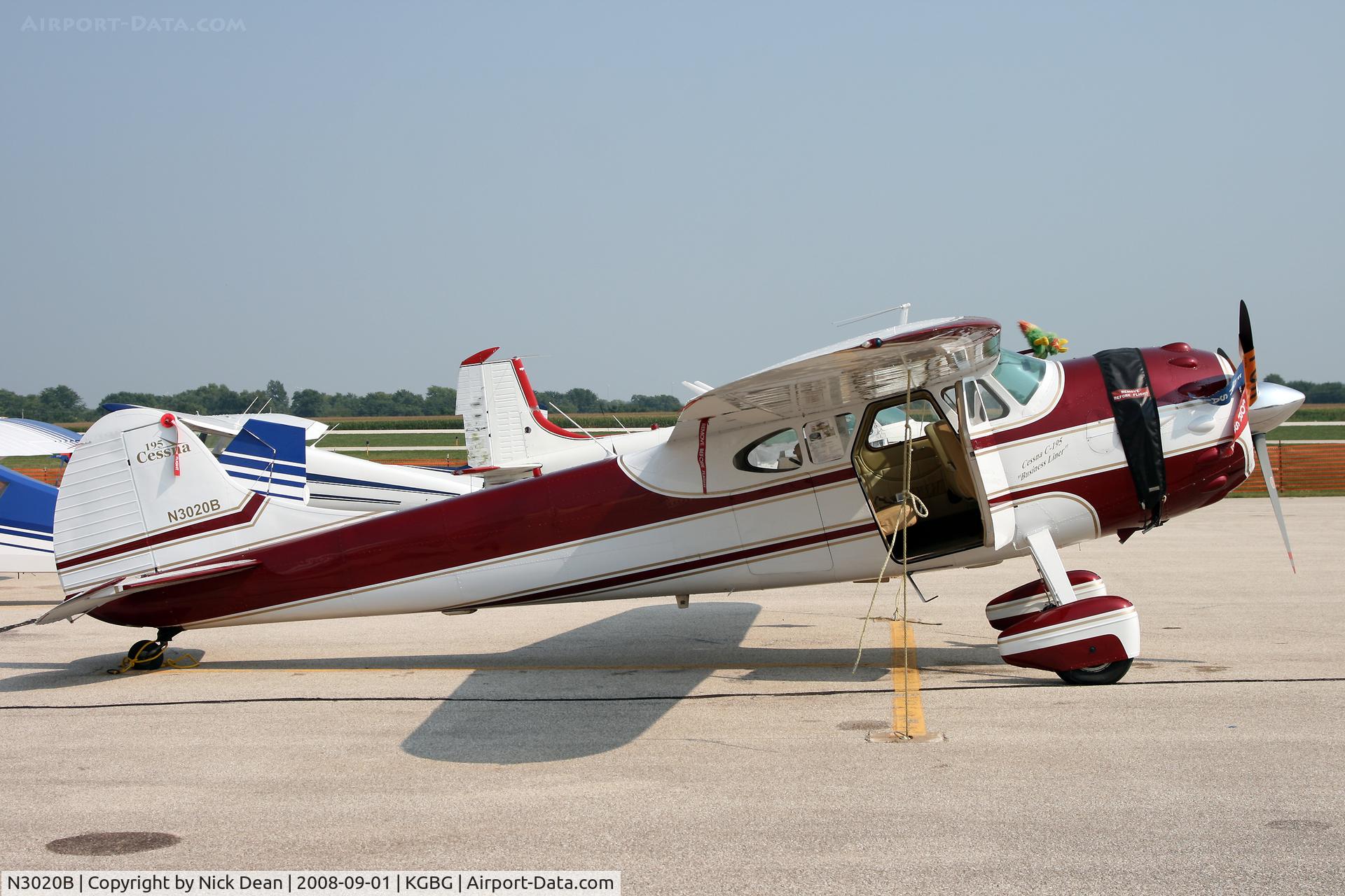N3020B, 1952 Cessna 195 C/N 7903, /