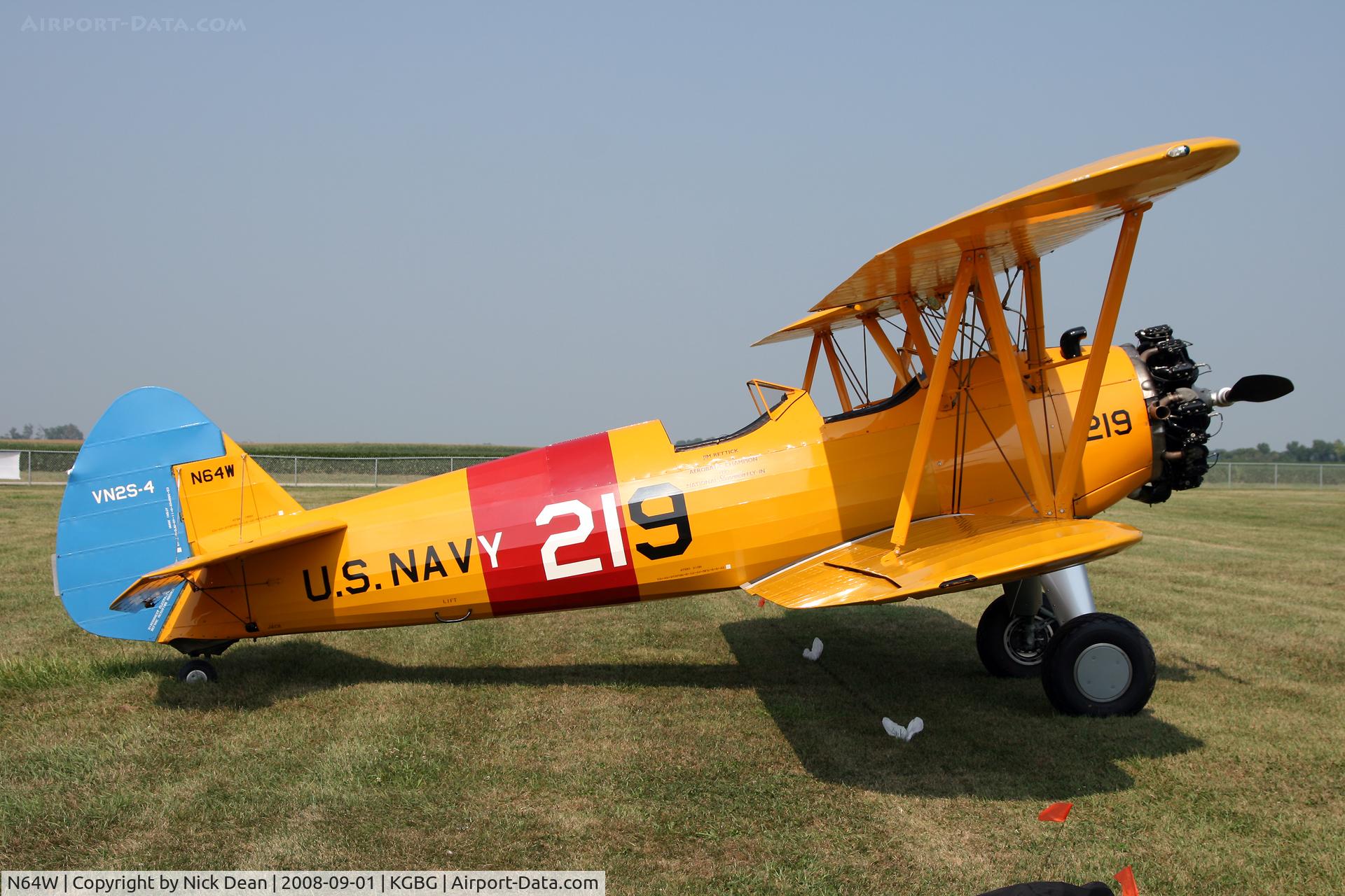 N64W, 1942 Boeing B75N1 C/N 75-3467, /