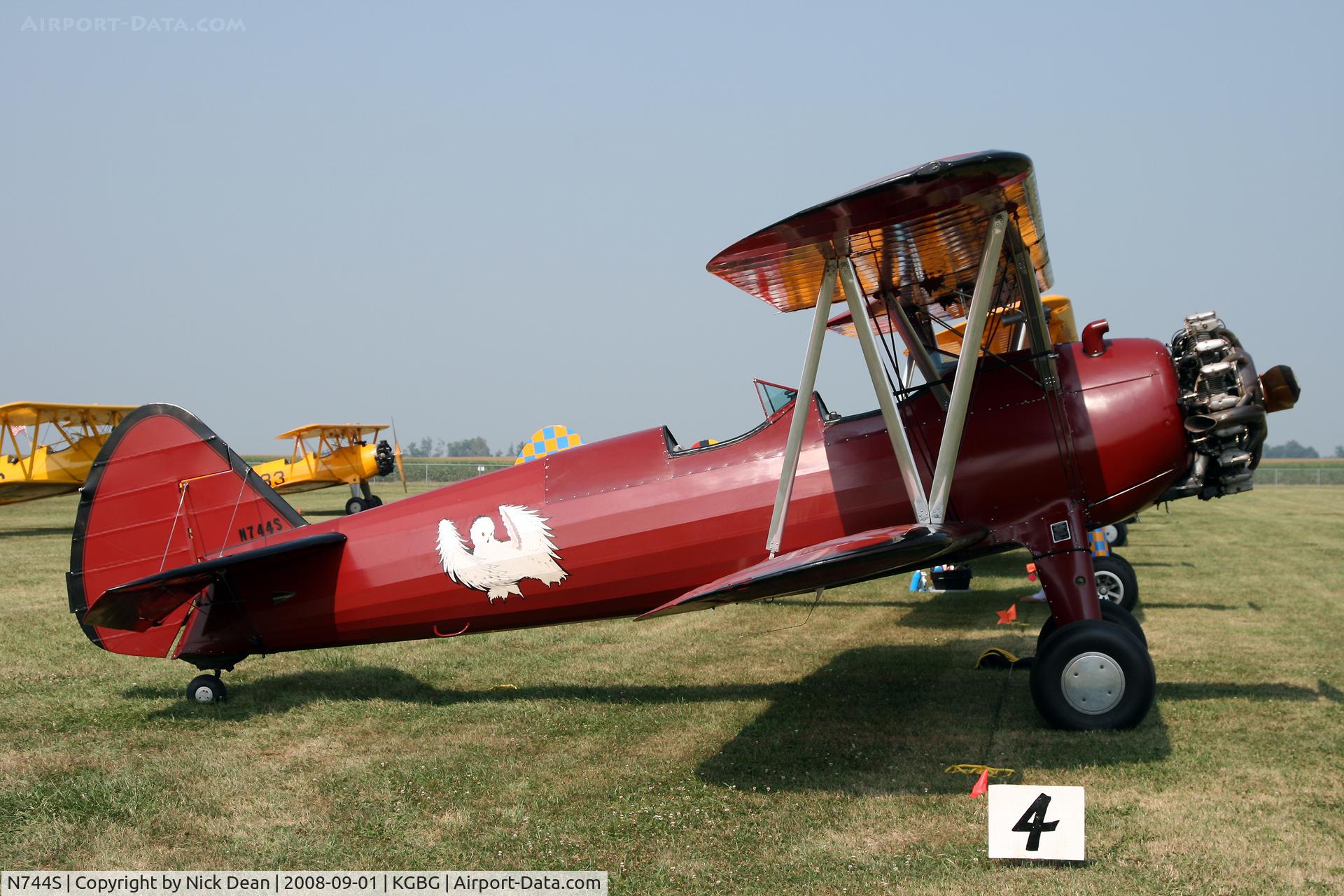 N744S, 1944 Boeing PT-13D Kaydet (E75) C/N 75-5732, /