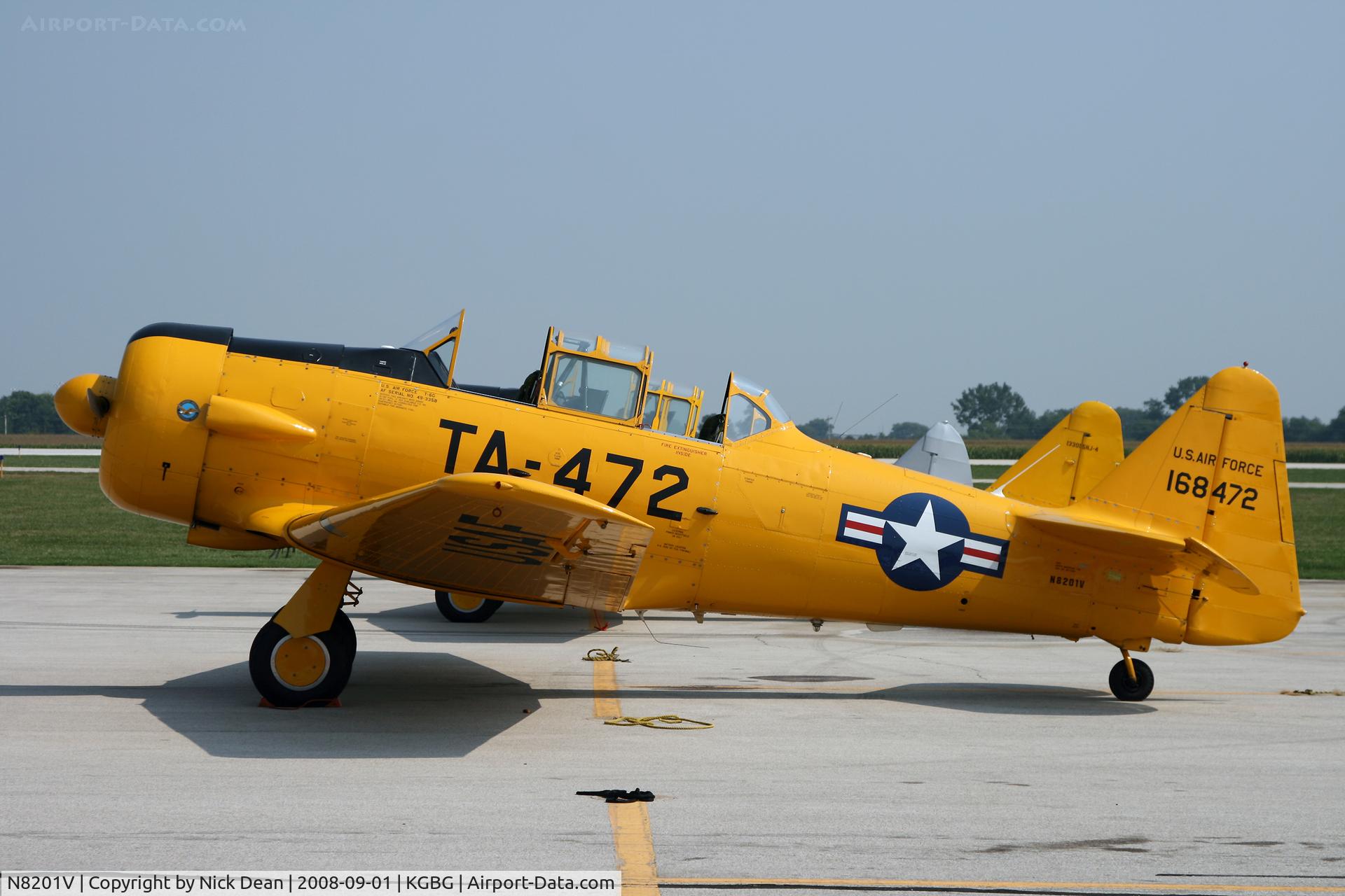 N8201V, North American T-6G Texan C/N 168-472, /