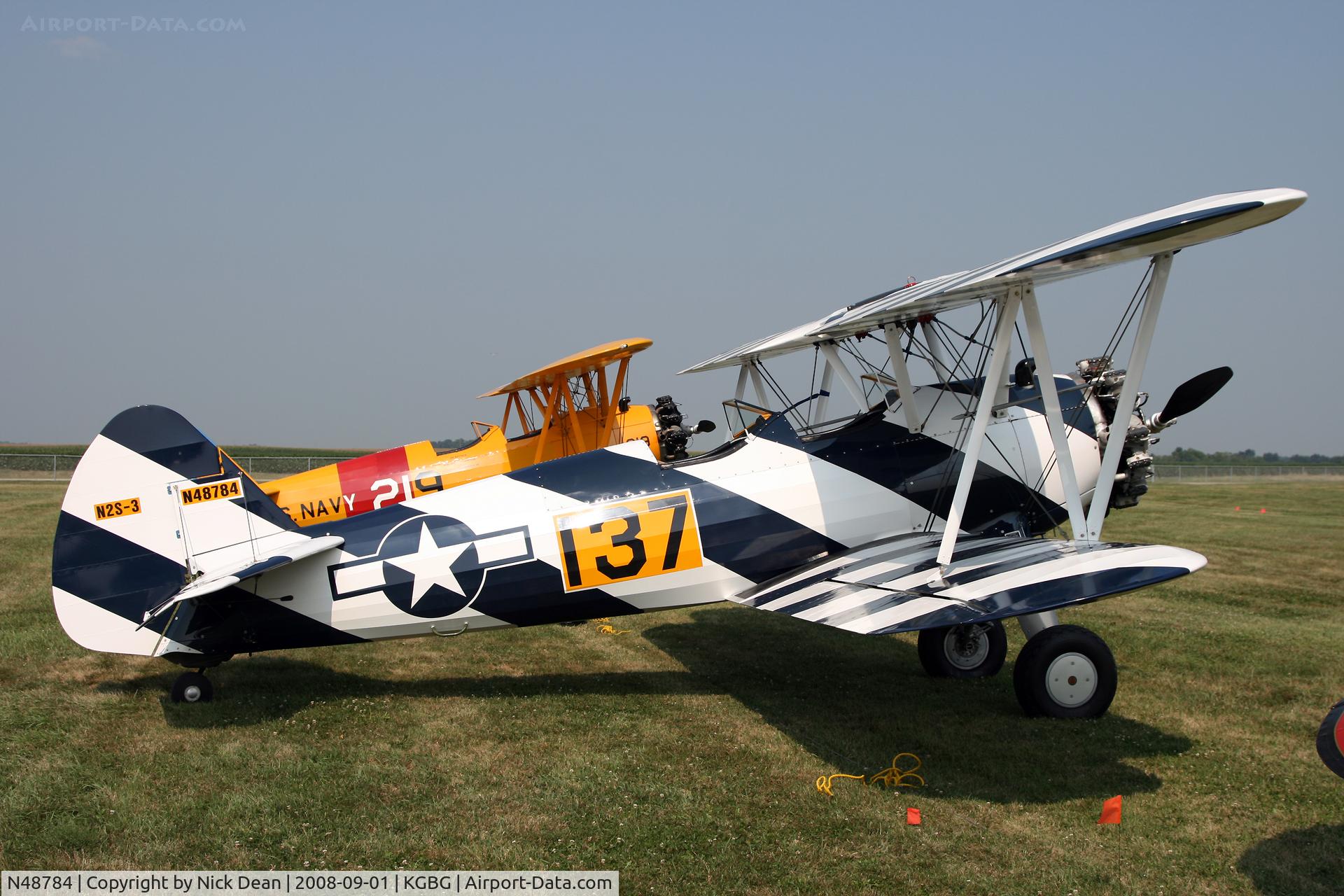N48784, 1941 Boeing A75N1(PT17) C/N 75-1763, Clearly the best looking Stearman on the planet